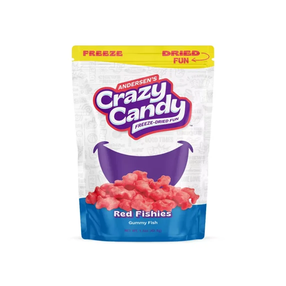 Crazy Candy Red Fishies Gummy Fish 1.5 oz