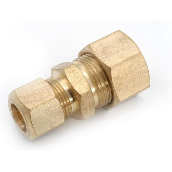 Anderson 750082-1006 Tube Reducing Union, 5/8 x 3/8 in, Compression, Brass