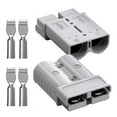 thumbnail image 1 of Anderson Connector, 175AMP 1/0AWG Battery Quick Connect/Disconnect Connector Kit for Cable RV Truck Winch(2 Pack), 1 of 7