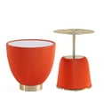 thumbnail image 1 of Anderson End Table 1.0 & End Table 2.0 with Steel Frame in Orange - Set of 2, 1 of 6