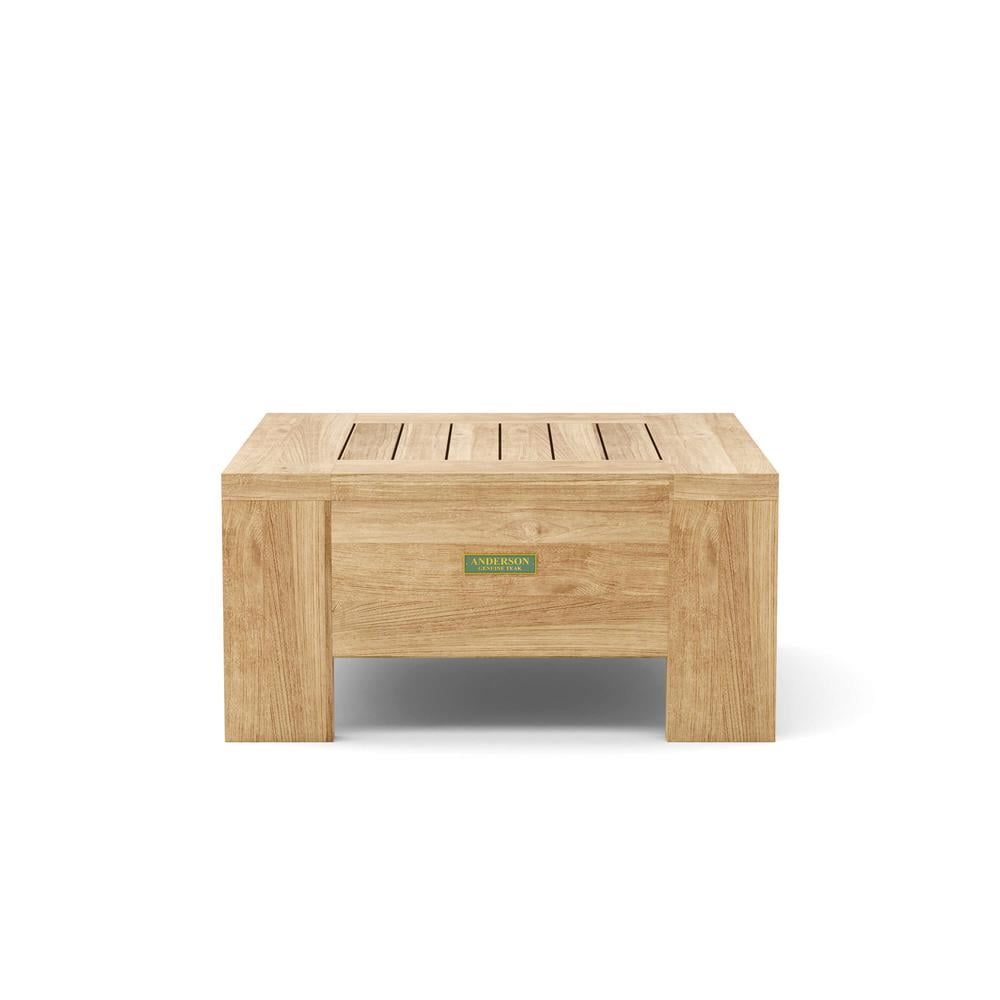 Madera Natural Teak Outdoor Square Side Table