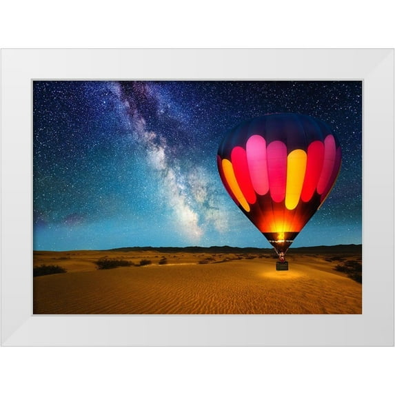 Anderson, Matt 14x11 White Modern Wood Framed Museum Art Print Titled - Journey Under The Stars Alt 2018