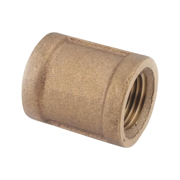 Anderson Metals 1/4 in. FPT in. X 1/4 in. D FPT Red Brass Coupling