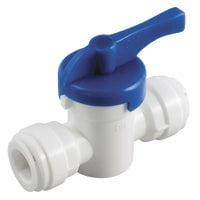 Anderson Metals 1/4 In. x 1/4 In. Plastic Push-In Ball Valve 53906-04