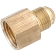 thumbnail image 1 of 1/4" Flare x 1/4" Female Pipe Thread Brass Flare Connector Lead Free C, Each, 1 of 5