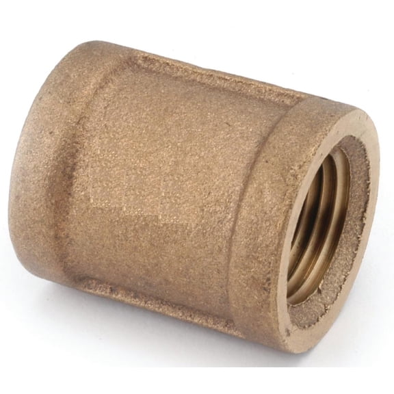 Anderson Metals 1/8 In. Threaded Red Brass Coupling 738103-02