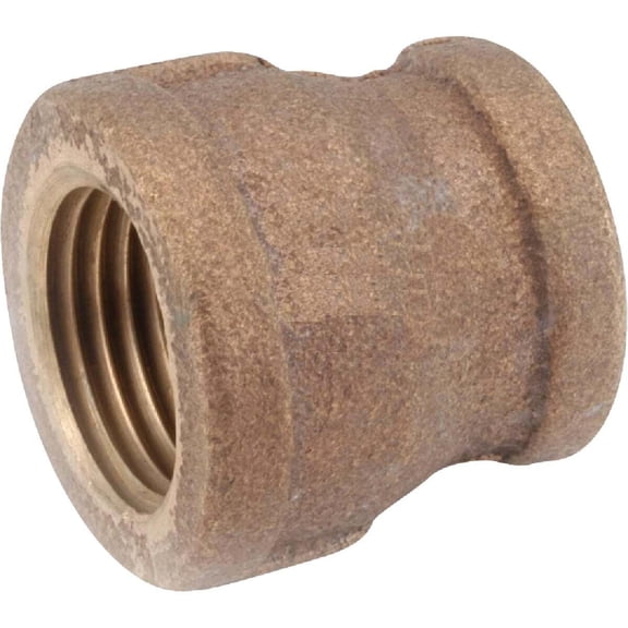 Anderson Metals 38719-1612 1" x 3/4" Red Brass Reducing Coupling , Each