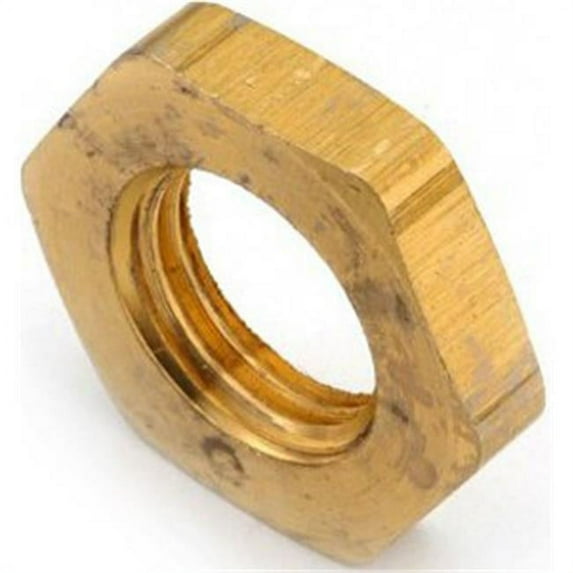 Anderson Metals 36111-08 0.5 in. Brass Lock Nut, Yellow