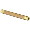 thumbnail image 1 of Anderson Metals 38300 Lead Free Red Brass Pipe Fitting, Nipple, 1/8" x 1/8" NPT Male, 3-1/2" Length, 1 of 2