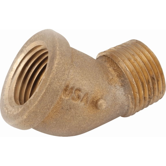 Anderson Metals 45 Deg. Street Red Brass Elbow - Pack of 4 Residential Use, Standard Application
