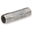 thumbnail image 1 of Anderson Metals 48050B 0.375 x 6 in. Stainless Steel Pipe Fitting E Nipple Joint, 1 of 5