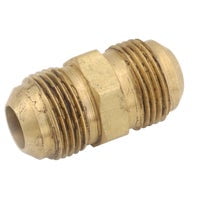 Anderson Metals 54802-06 Tube Union, 3/8 in, Flare, Brass
