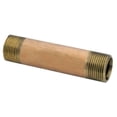 thumbnail image 1 of Anderson Metals 58300-0820 0.5 x 2 in. Red Brass Nipple- Pack of 5 - Red - 0.5 x 2 in., 1 of 1