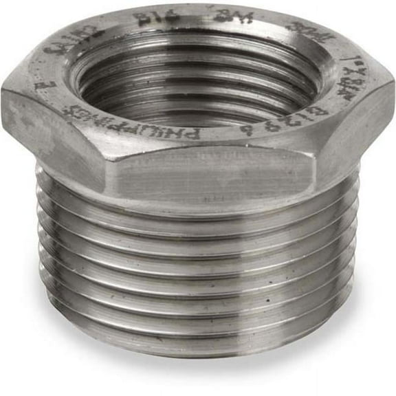 Anderson Metals 62504BAG 0.5 x 0.25 in. Stainless Steel Hexagon Bushing