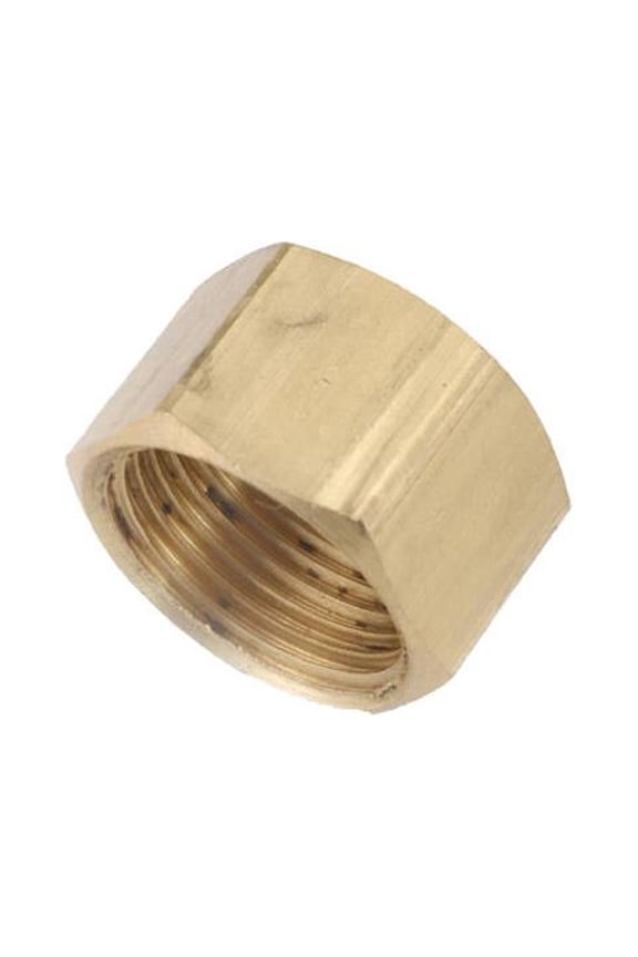 Anderson Metals 700081-10 Brass Compression Cap, Lead Free, 5/8 In. - Quantity 10