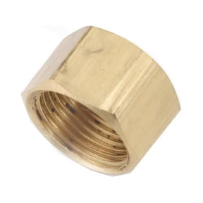 Anderson Metals 710081-06 Brass Compression Cap, Lead Free, 3/8 In. - Quantity 10