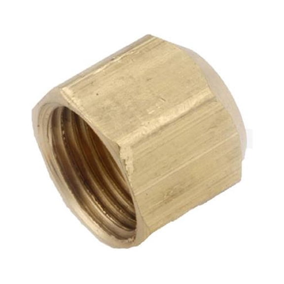 Anderson Metals 714040-04 Brass Flare Cap, Lead Free, 1/4 In. - Quantity 10