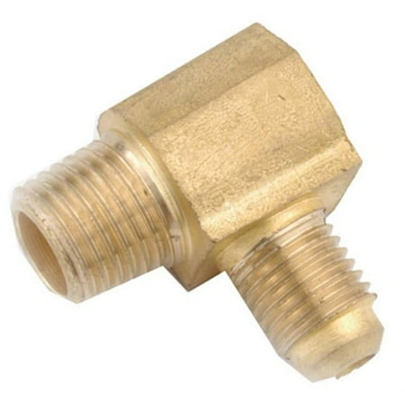 Anderson Metals 714049-0406 .25 in. Flare x .38 in. Male Iron Pipe Thread Elbow