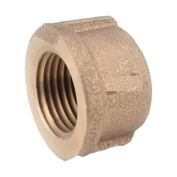 Anderson Metals 738108-16 Pipe Cap, Lead Free Red Brass, 1 In. - Quantity 5