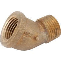 Anderson Metals Corp. Street Pipe Elbow 45 Deg Brass Rough - 3/4 In FIP x MIP