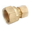 thumbnail image 1 of Anderson Metals 750066-0606 Connector, Brass, Compression, Female, 3/8 x 3/8 In. - Quantity 10, 1 of 1