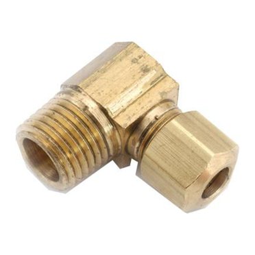 VS269NTA-4-4 Air Brake Male Elbow Fittings - 1/4" Compression X 1/4" NPT, Brass (5-Pack)