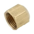 thumbnail image 1 of Anderson Metals 754040-04 Pipe Fitting, Flare Cap, Lead Free Brass, 1/4 In. - Quantity 10, 1 of 1