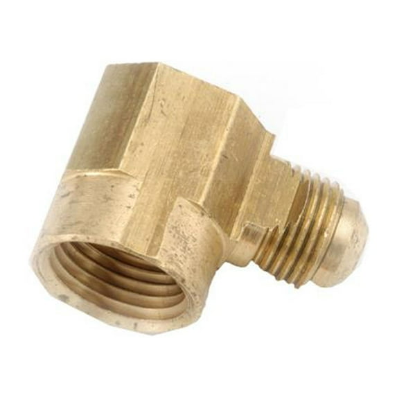 Anderson Metals 754050-1012 Brass Flare Elbow, Lead Free, 5/8 x 3/4 In. FPT - Quantity 5