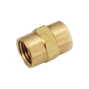 AMC 3/8 Coupling Ylw Brass
