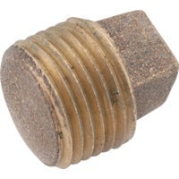 Anderson Metals Corp Inc Anderson Metals Red Brass Threaded Solid Pipe Brass Plug, Case of 2