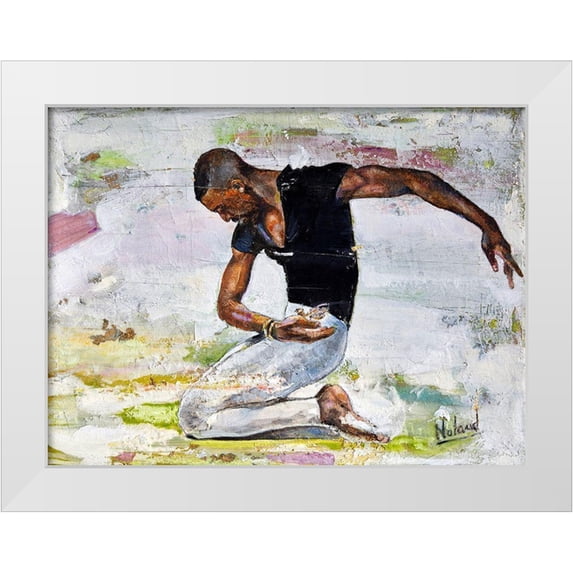 Anderson, Noland 24x19 White Modern Wood Framed Museum Art Print Titled - Careful Sparrow