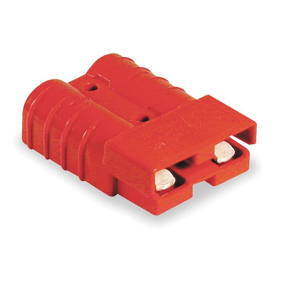 Anderson Power Products Power Connector, Red, 6 Wire Size (AWG), 0.221" Max. Wire Dia. - 6331G1
