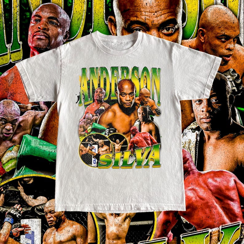 Anderson Silva High Quality T Shirt UFC Fan The Spider Up to size 4XL