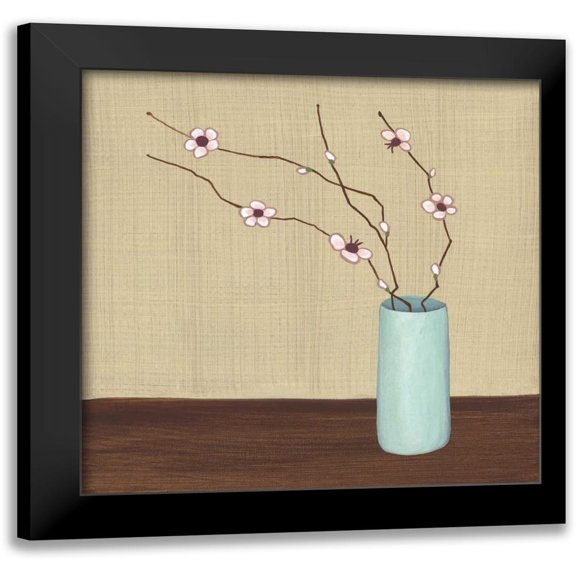 Anderson-Tapp, Jocelyne 12x12 Black Modern Framed Museum Art Print Titled - Springtime Blush II