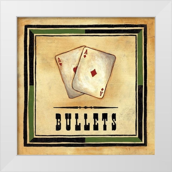 Anderson-Tapp, Jocelyne 12x12 White Modern Wood Framed Museum Art Print Titled - Bullets