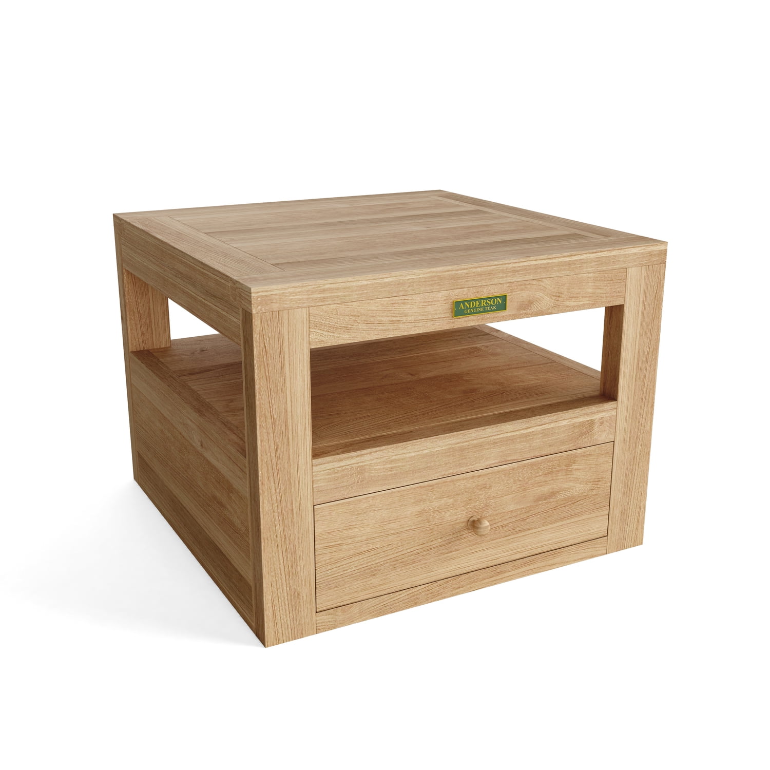 Copacabana Teak 24"x24"x18" Modern Outdoor Side Table