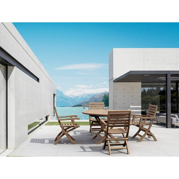 Anderson Teak Andrew Bahama 5-Pieces Folding Dining Set