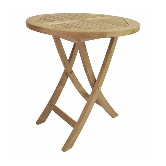 Anderson Teak Bahama 27" Round Bistro Folding Table