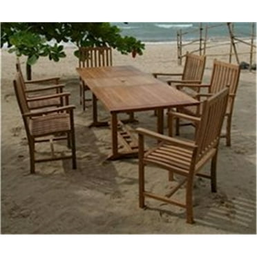 Anderson Teak Bahama Wilshire Armchair 9-Pieces Extension Dining Set