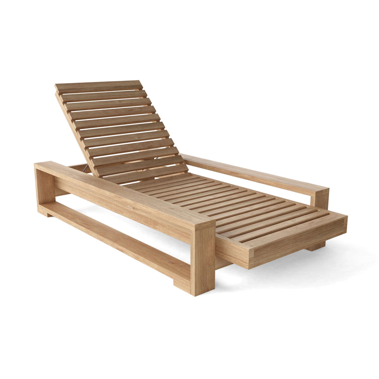 Capistrano 79'' Natural Teak Outdoor Chaise Lounge
