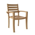 thumbnail image 1 of Anderson Teak Catalina Contemporary Teak Stackable Armchair - Natural (Set of 4), 1 of 3