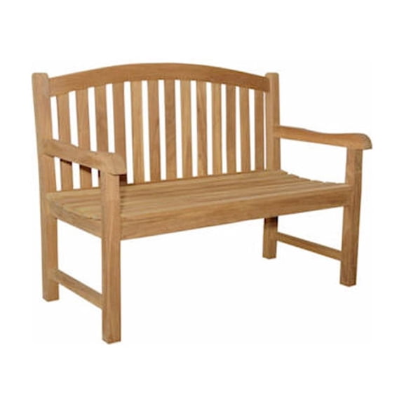 Anderson Teak Chelsea 2-Seater Traditional Teak Wood Bench in Natural