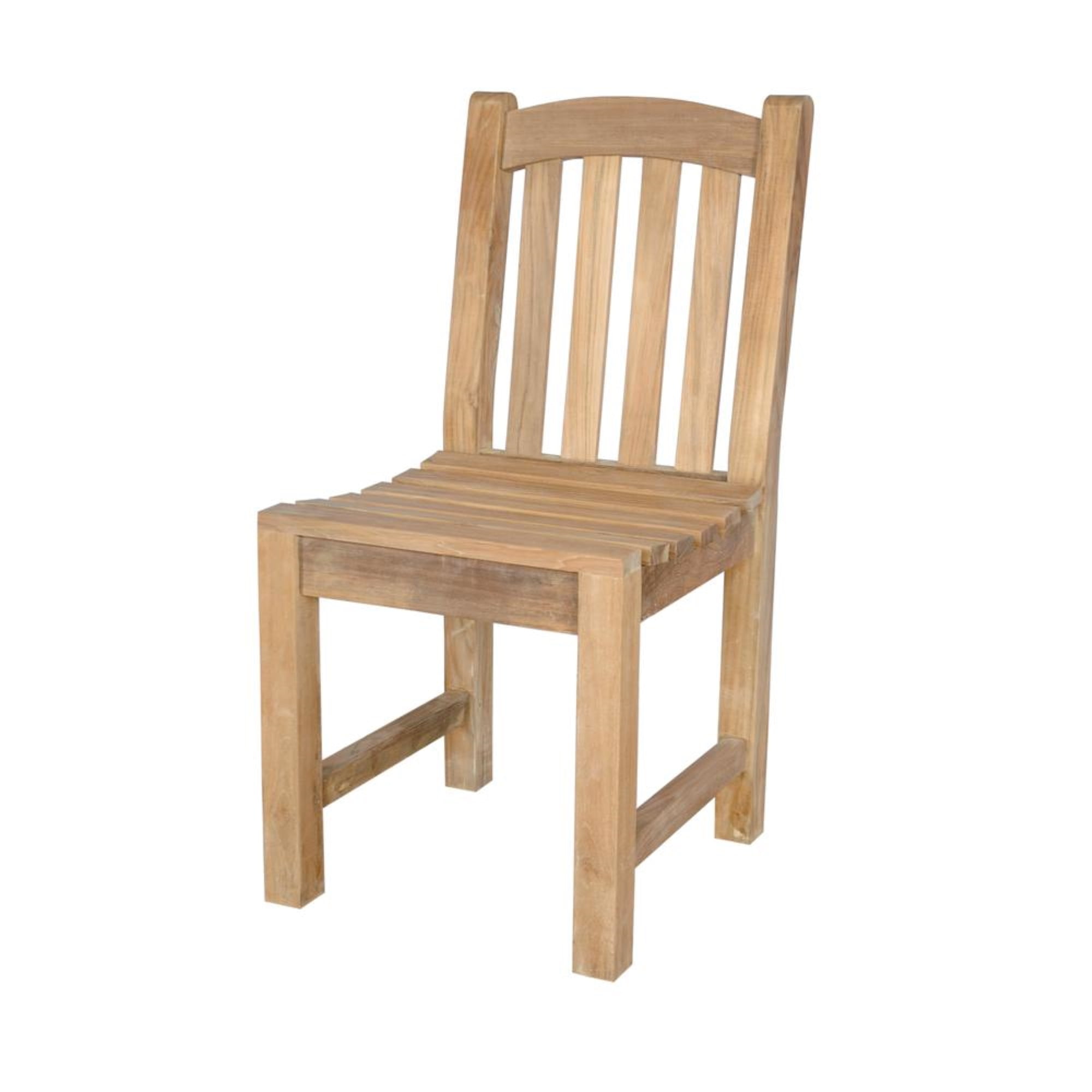 Chelsea Natural Teak Outdoor Dining Chair with Cushions