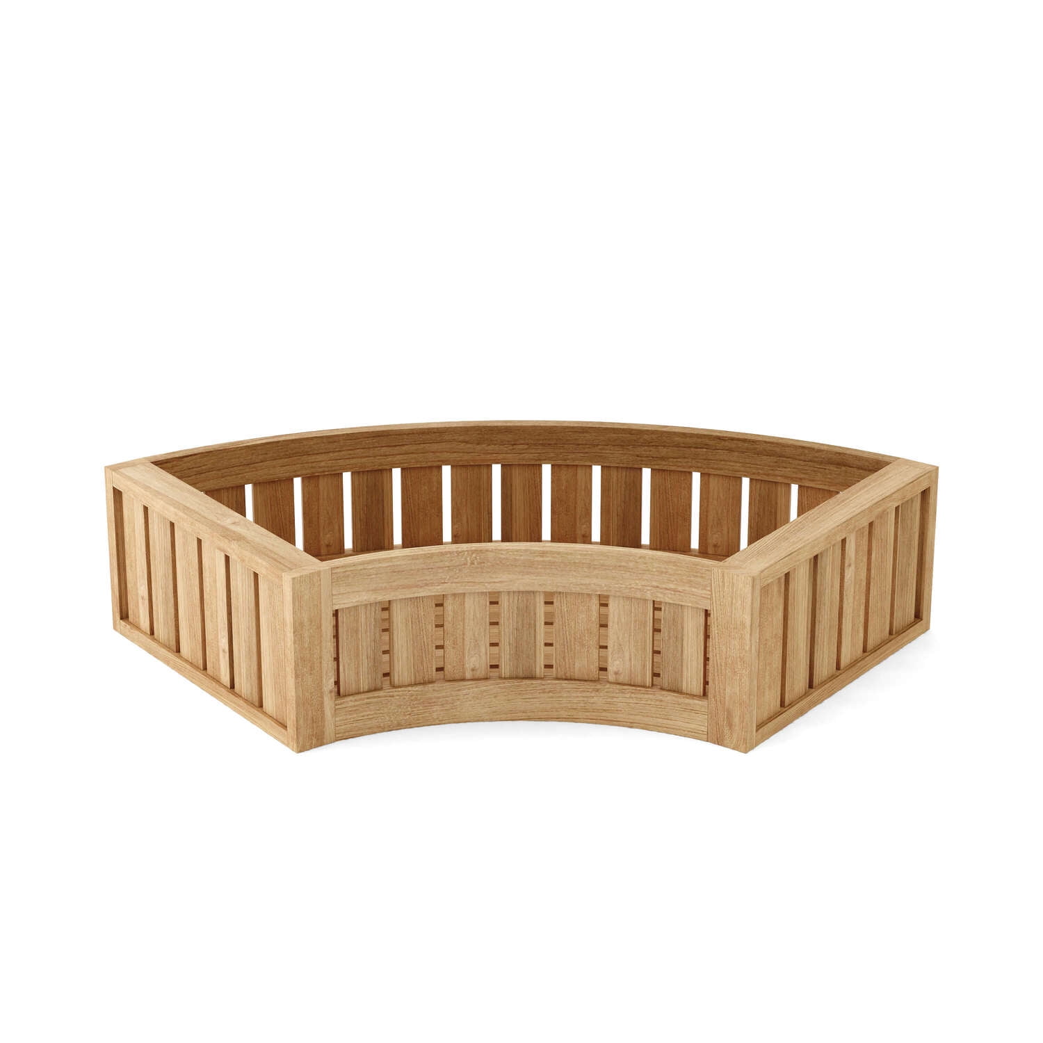 Anderson 33" Natural Teak Circular Outdoor Planter