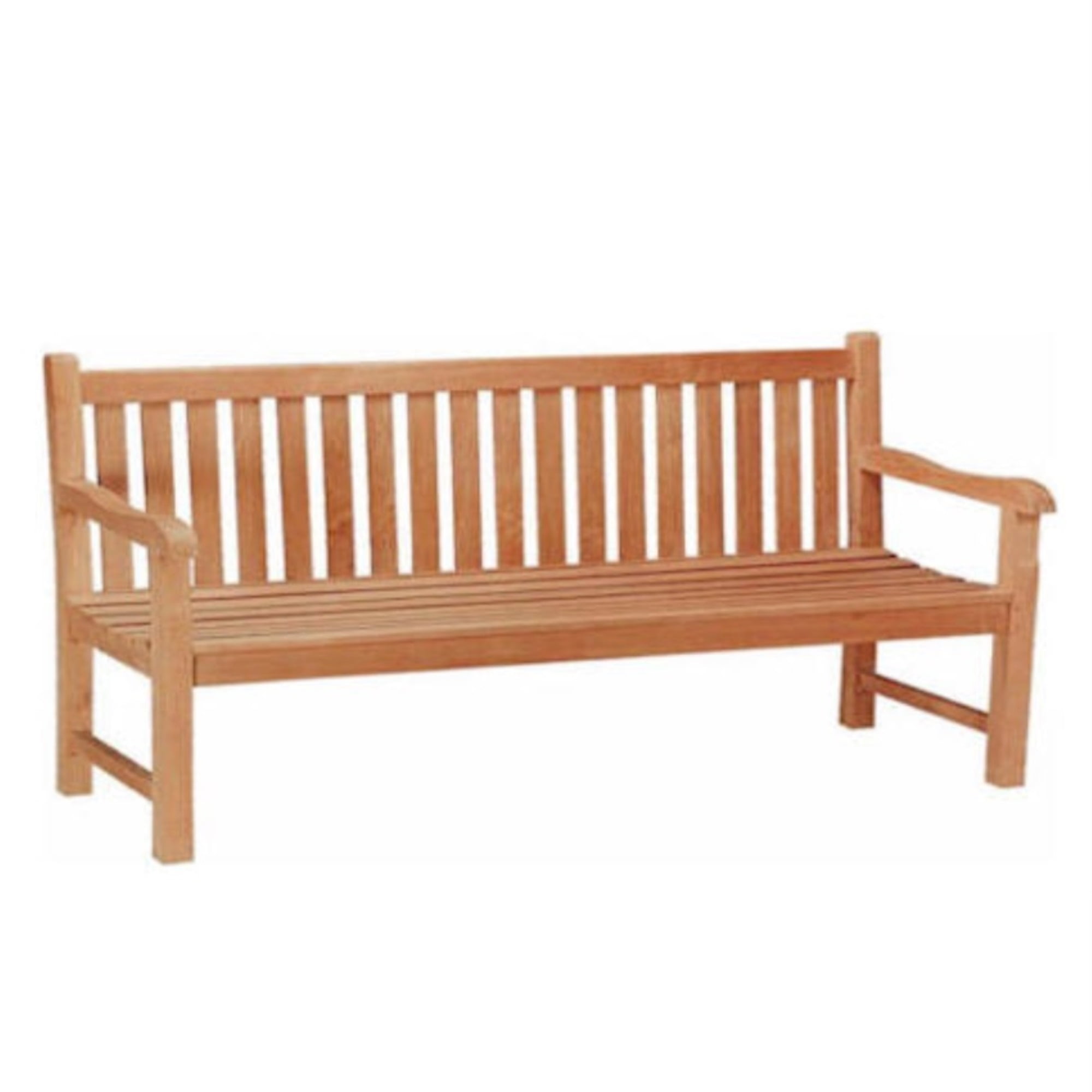 Classic 71'' Teak Wood Traditional Outdoor Bench