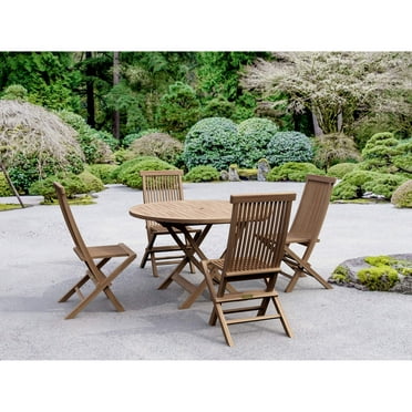 Anderson Teak Classic Bahama 5-Pieces Folding Dining Set