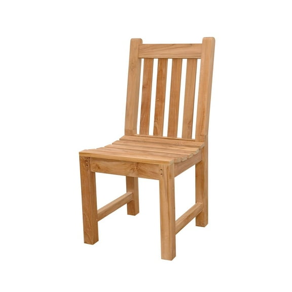 Anderson Teak Classic Traditional Teak Dining Chair in Natural