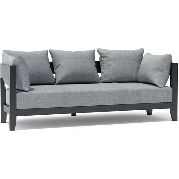 Anderson Teak DS-303-AL 69 in. Coronado Deep Seating Aluminum Sofa
