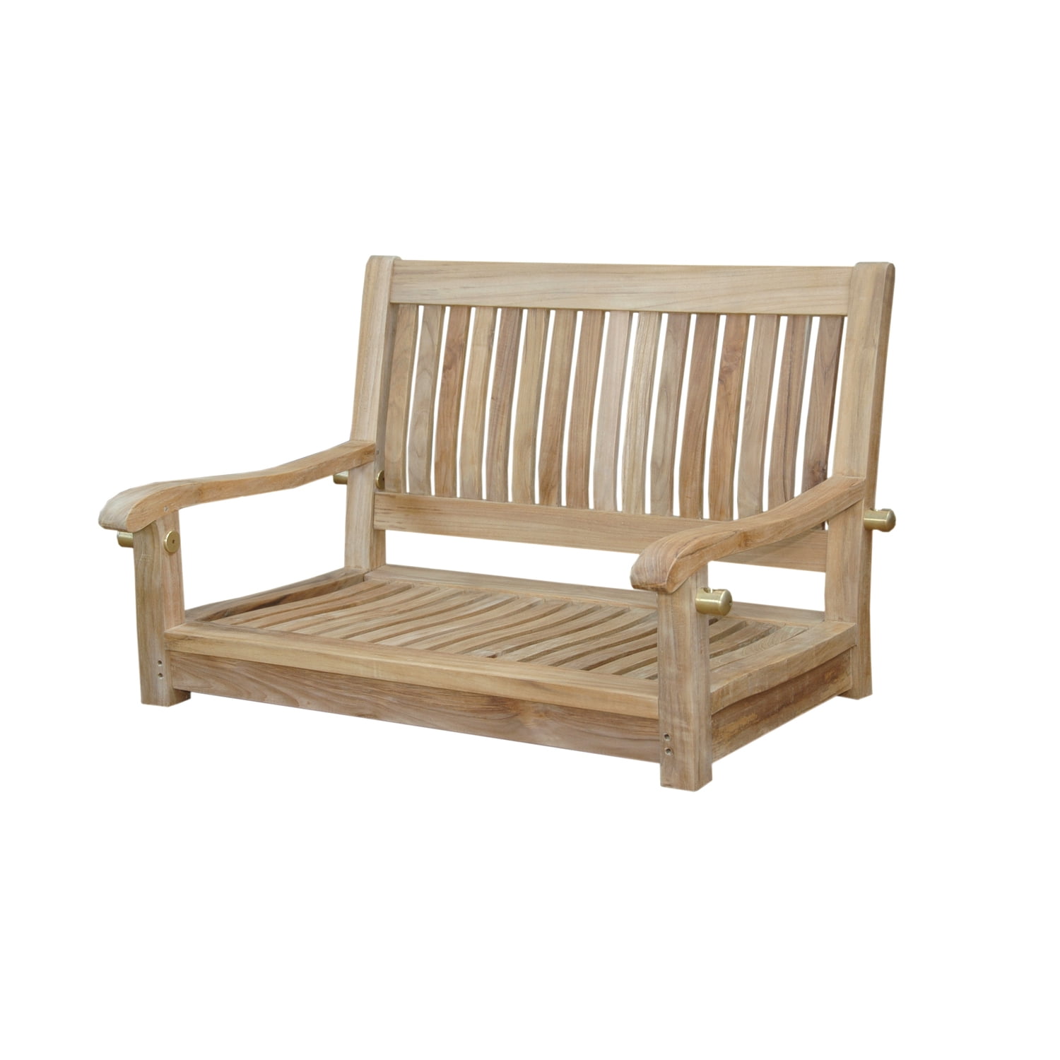 Natural Teak 36" Outdoor Swing Bench