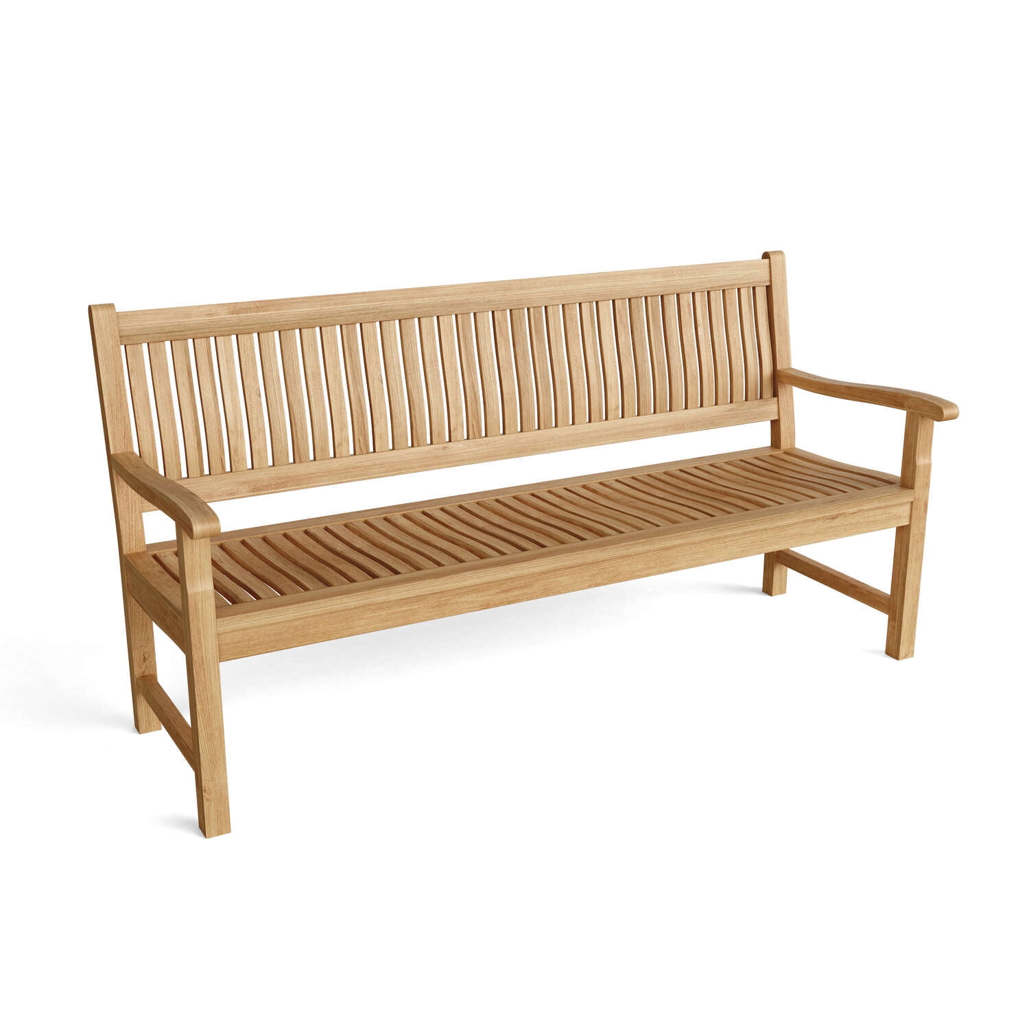 Anderson 71" Teak Straight Back Outdoor Bench